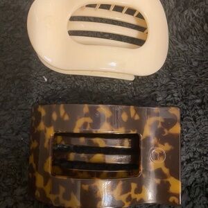 Teleties Flat Hair Claw Clips